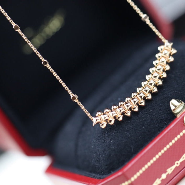 [Regalia jewelry]CLASH PINK GOLD NECKLACE