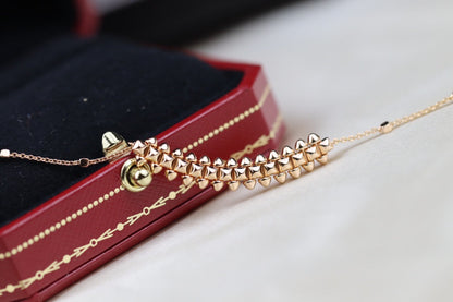 [Regalia jewelry]CLASH PINK GOLD NECKLACE