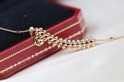 [Regalia jewelry]CLASH PINK GOLD NECKLACE