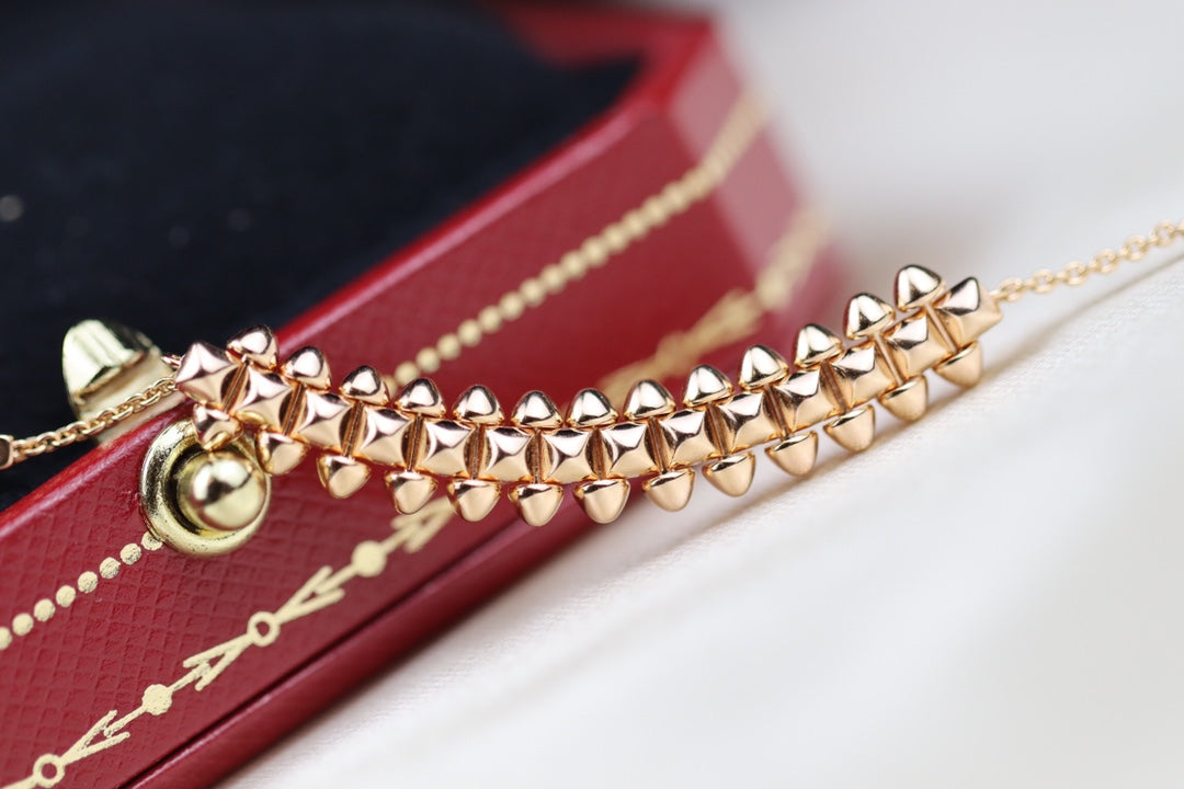 [Regalia jewelry]CLASH PINK GOLD NECKLACE