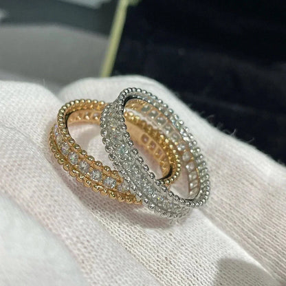 [Joyas Regalia] ANILLO DE ORO ROSA CON DIAMANTES PERLEE