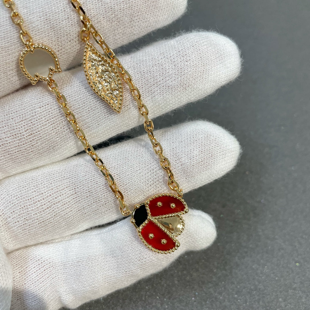 [Joyas Regalia] COLLAR DE ORO CON 15 MOTIVOS LUCKY SPRING