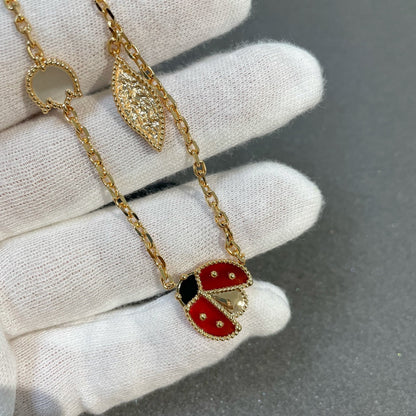 [Joyas Regalia] COLLAR DE ORO CON 15 MOTIVOS LUCKY SPRING
