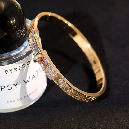 [Joyas Regalia]PULSERA KELLY CON PAVÉ DE DIAMANTES 