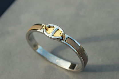 [Joyas Regalia]PULSE DE PLATA CON CADENA CLIC