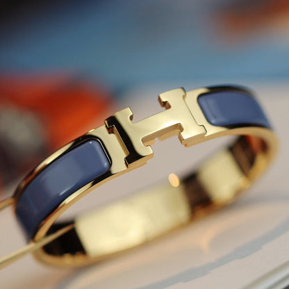 [Joyas Regalia] PULSERA H 12MM AZUL GRIS