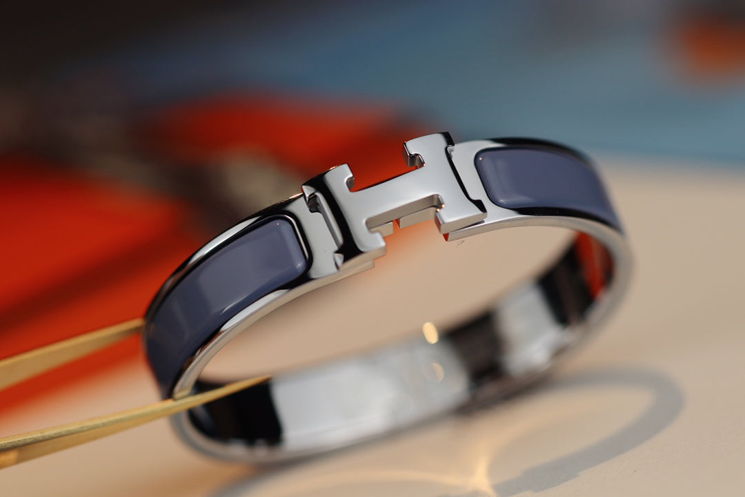 [Joyas Regalia] PULSERA H 12MM AZUL GRIS