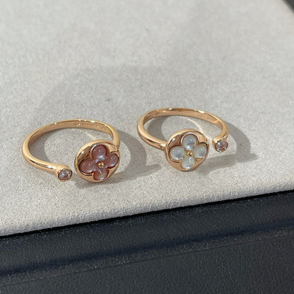 [Joyas Regalia] ANILLO DE TRAPEADORA ROSA CON 1 DIAMANTE SUN