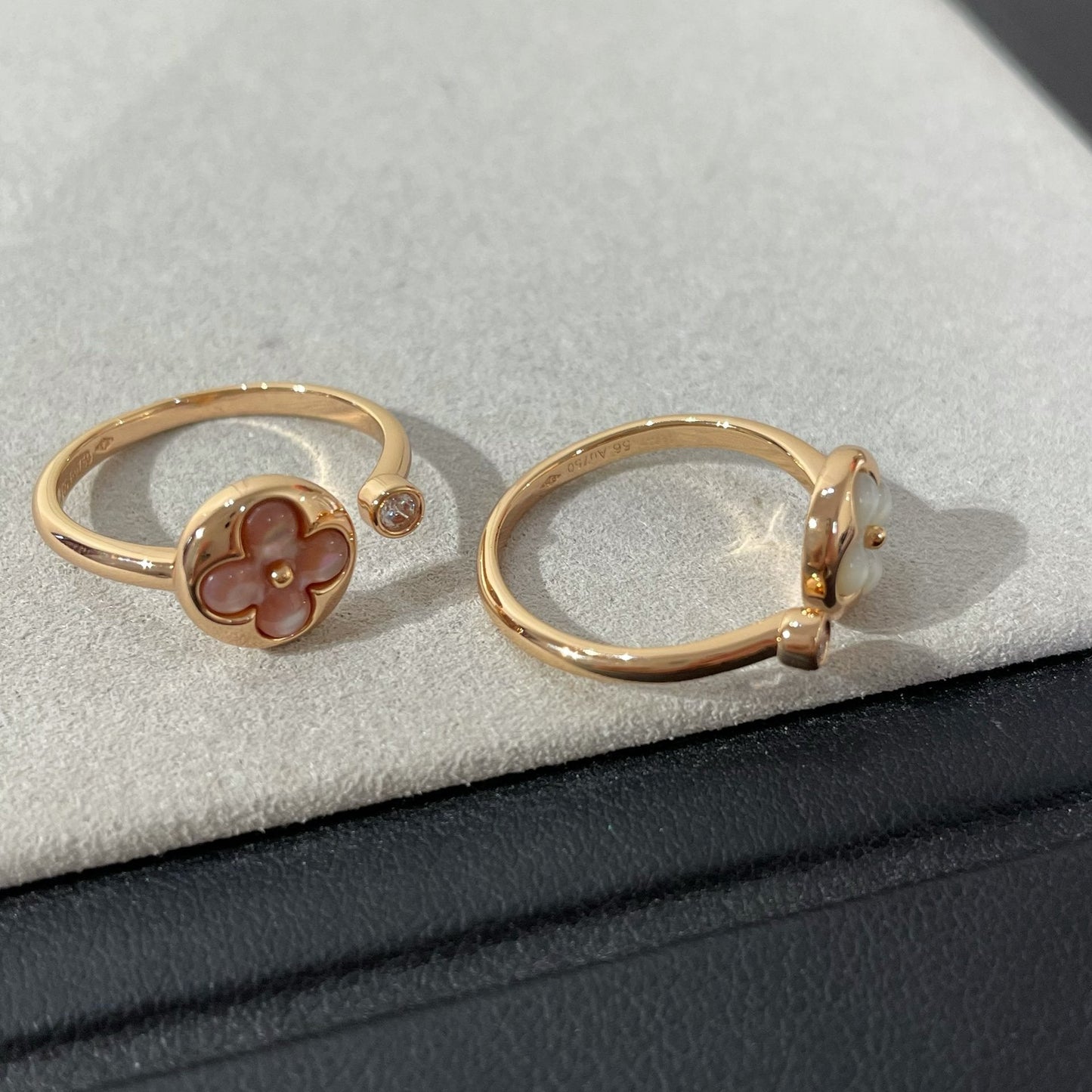 [Joyas Regalia] ANILLO DE TRAPEADORA ROSA CON 1 DIAMANTE SUN