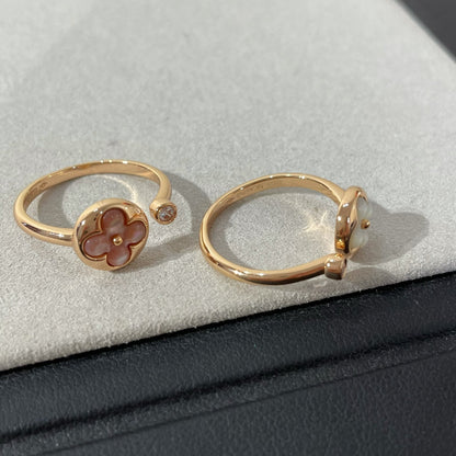 [Joyas Regalia] ANILLO DE TRAPEADORA ROSA CON 1 DIAMANTE SUN