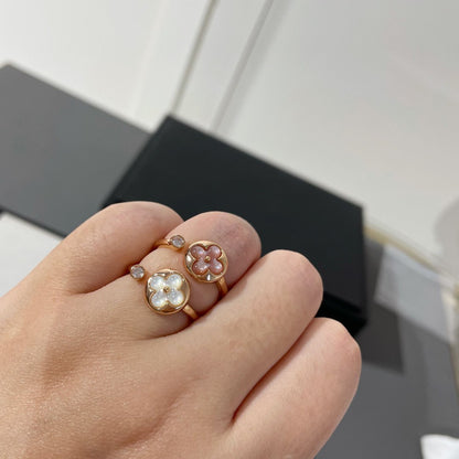 [Joyas Regalia] ANILLO DE TRAPEADORA ROSA CON 1 DIAMANTE SUN