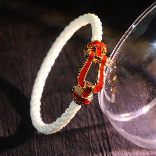 [Joyas Regalia] FORCE 10 TEXTIL BLANCO CON PAVE DE DIAMANTES