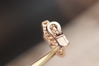 [Regalia jewelry]SERPENT PINK GOLD DIAMOND EARRINGS