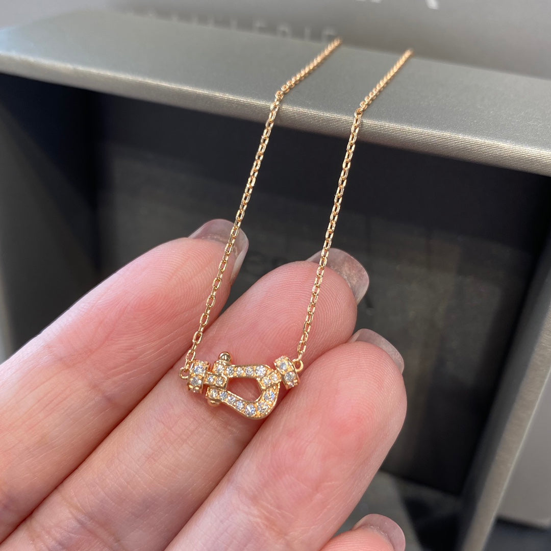 [Regalia jewelry]FORCE 10 DIAMOND PINK GOLD NECKLACE MINI MODEL