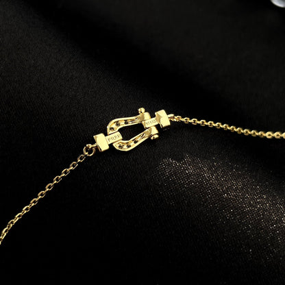 [Joyas Regalia] MINI MODELO DE ESLABONES DE CADENA CON HEBILLA DE DIAMANTES FORCE 10