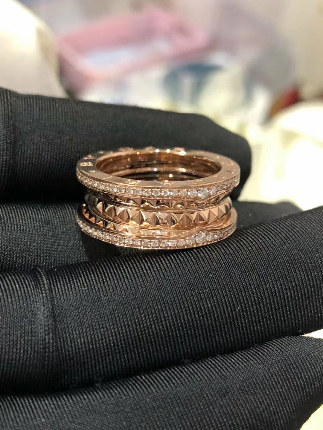 [Regalia jewelry]ZERO 1 ROCK DIAMOND PINK GOLD