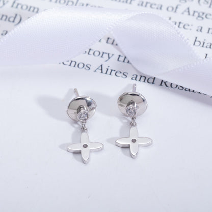 [Joyas Regalia] PENDIENTES MINI DE PLATA CON DIAMANTES VIDYLLE