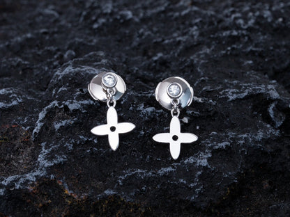 [Joyas Regalia] PENDIENTES MINI DE PLATA CON DIAMANTES VIDYLLE