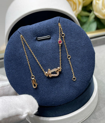[Regalia jewelry]FORCE 10 DIAMOND PINK GOLD NECKLACE