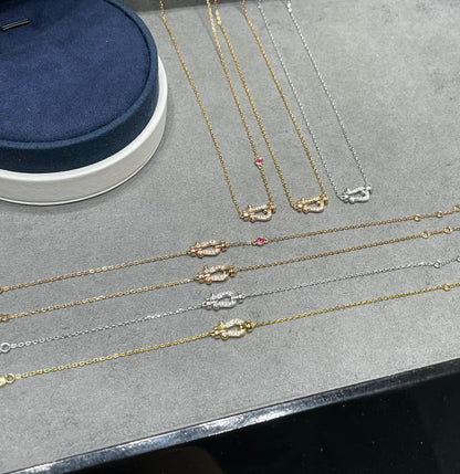[Regalia jewelry]FORCE 10 DIAMOND PINK GOLD NECKLACE