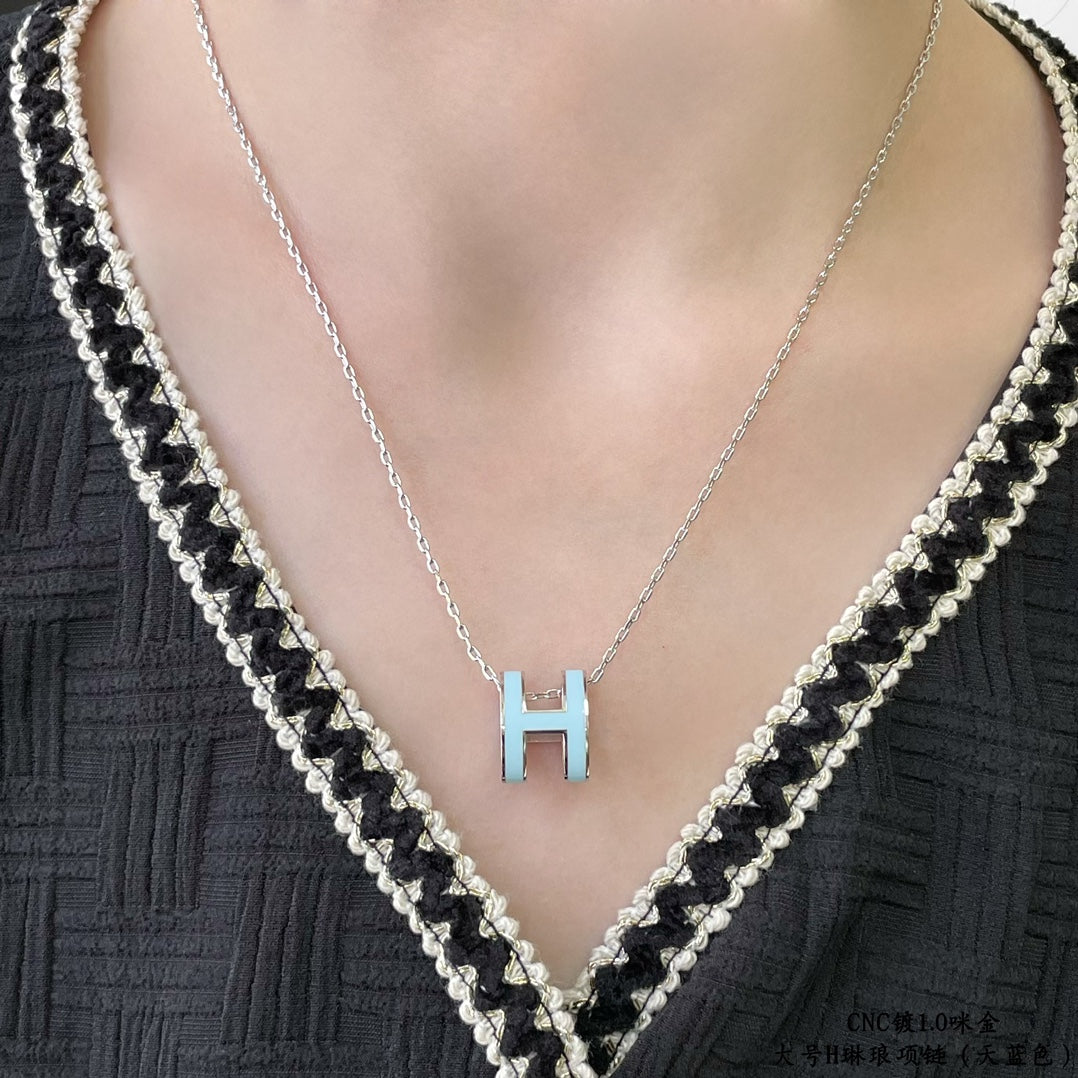 [Joyas Regalia] COLLAR POP H AZUL CIELO