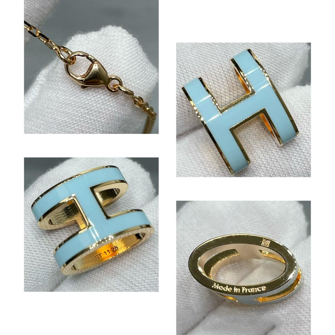 [Joyas Regalia] COLLAR POP H AZUL CIELO