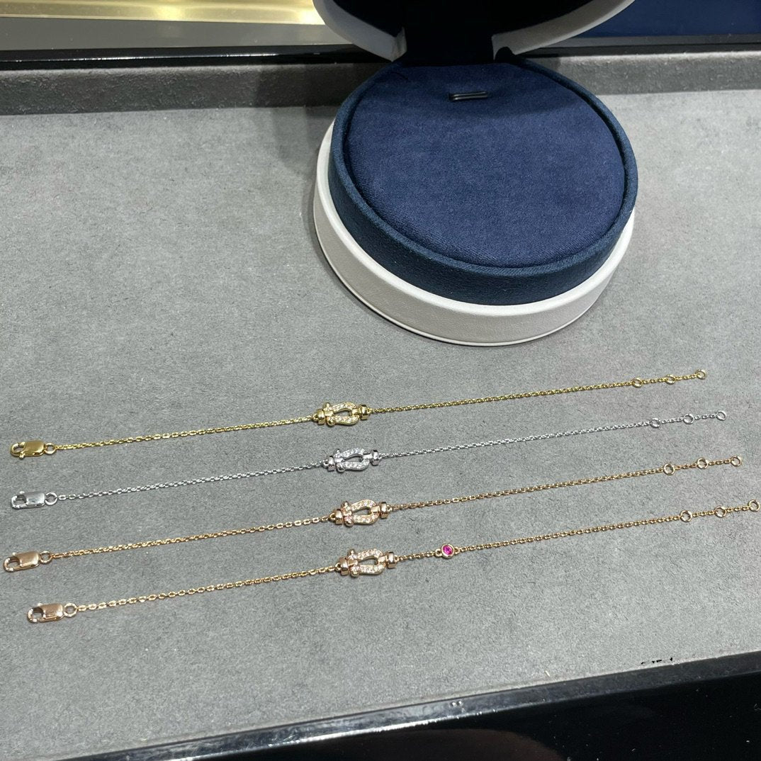 [Joyas Regalia] PULSERA DE ORO ROSA CON ESLABONES DE CADENA DE DIAMANTES FORCE 10