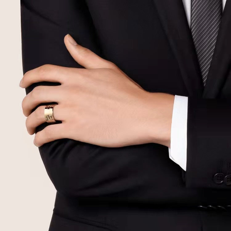 [Regalia jewelry]LOVE 11MM LARGE RING
