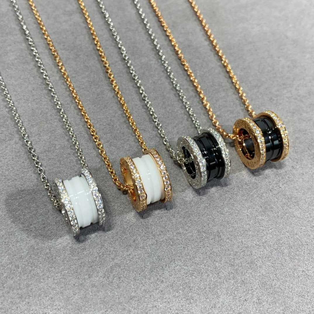 [Regalia jewelry]ZERO 1 DIAMOND CERAMIC NECKLACE