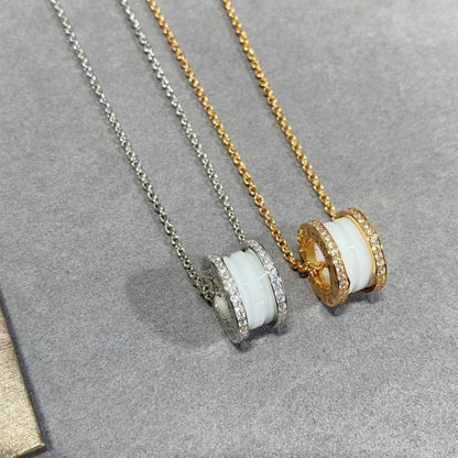 [Regalia jewelry]ZERO 1 DIAMOND CERAMIC NECKLACE