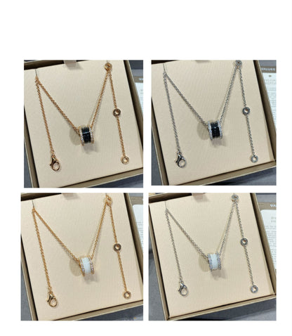 [Regalia jewelry]ZERO 1 DIAMOND CERAMIC NECKLACE