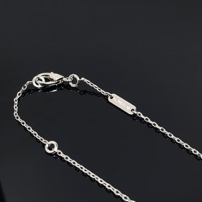 [Joyas Regalia] COLLAR LARGO DE PLATA CON TRÉBOL Y PIETERSITA