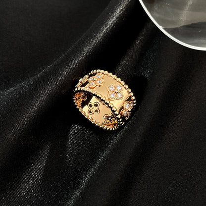 [Joyas Regalia] ANILLO GRANDE DE DIAMANTES PERLEE 