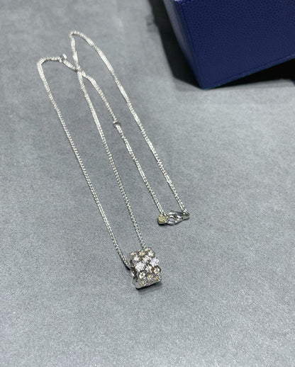 [Regalia jewelry]BEE LOVE DIAMOND PAVED 3 ROW NECKLACE