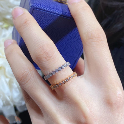 [Regalia jewelry]BEE LOVE DIAMOND PAVED SMALL RING