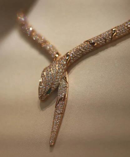 [Regalia jewelry]HAUTE COUTURE GOLD SERPENTI NECKLACE