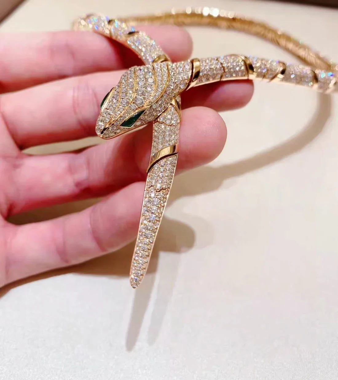 [Regalia jewelry]HAUTE COUTURE GOLD SERPENTI NECKLACE