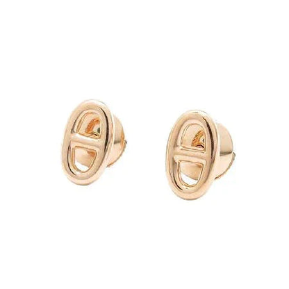 [Joyas Regalia]PENDIENTES PEQUEÑOS DE CADENA ORO Y PLATA