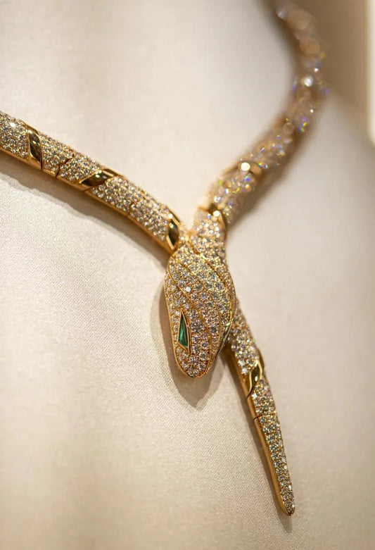 [Regalia jewelry]HAUTE COUTURE GOLD SERPENTI NECKLACE
