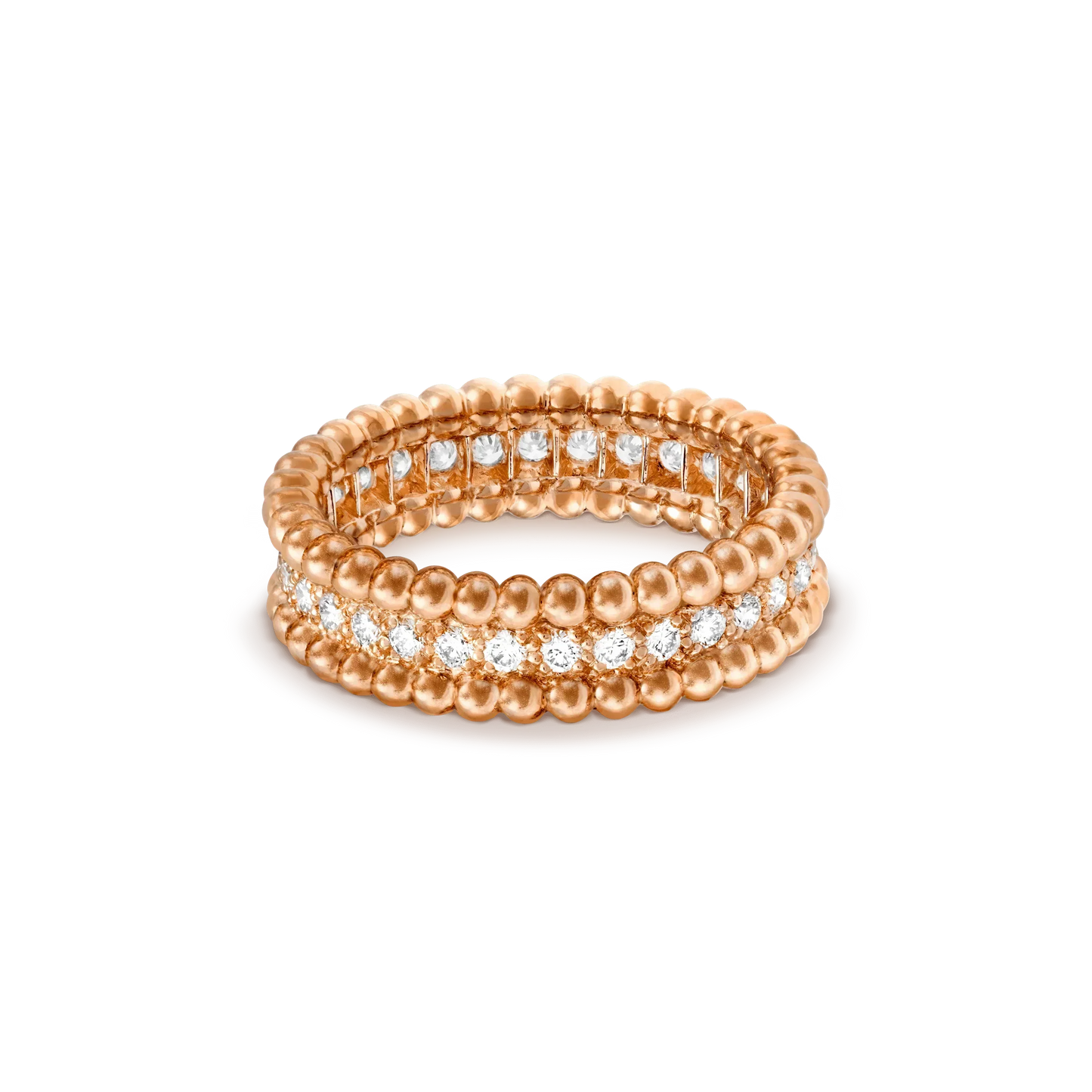 [Joyas Regalia] ANILLO DE ORO ROSA CON DIAMANTES PERLEE