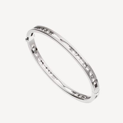 [Joyas Regalia] PULSERA DE PLATA CON LOGO EN ESPIRAL ZERO 1