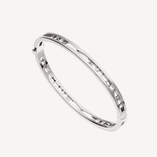 [Joyas Regalia] PULSERA DE PLATA CON LOGO EN ESPIRAL ZERO 1