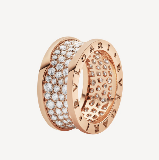 [Bijoux Regalia] ZÉRO 1 AVEC DIAMANTS PAVÉS SUR L'ANNEAU SPIRALE