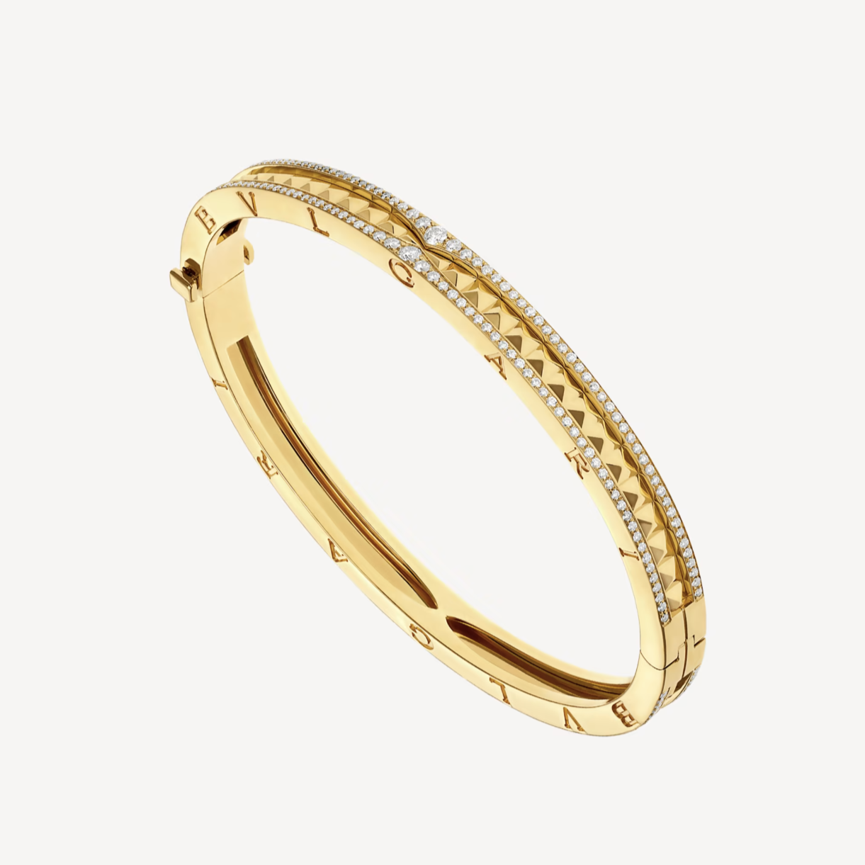 [Joyas Regalia] PULSERA DE ORO CON DIAMANTES PAVÉ Y ESPIRAL CERO 1