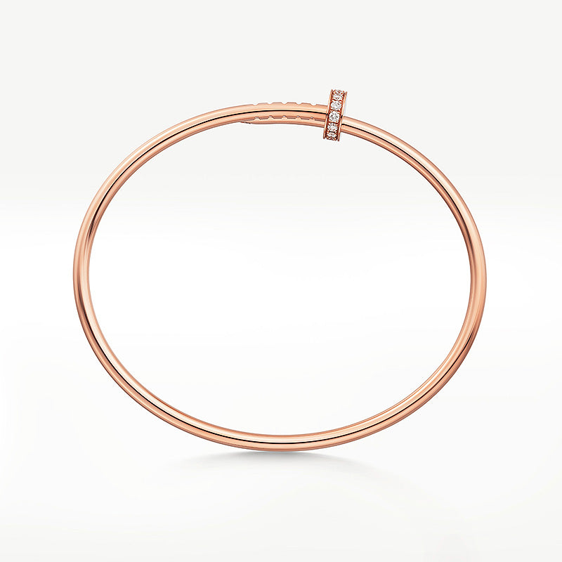 [Joyas Regalia]PULSERA JUSTE DE 2,5 MM CON DIAMANTES