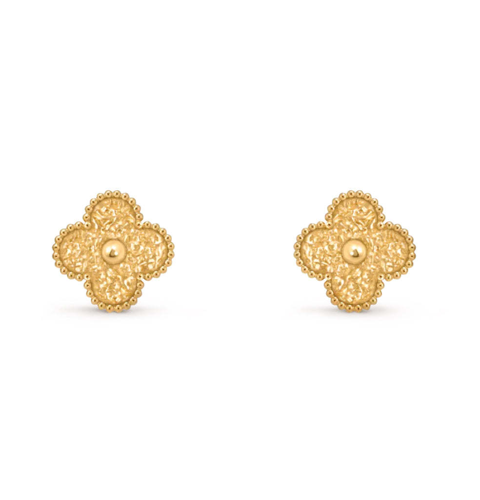 [Regalia jewelry]CLOVER MEDIUM 1 MOTIFS LAVA EARRINGS