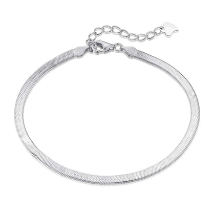[Bijoux Regalia] Collier à chaîne plate en os de serpent