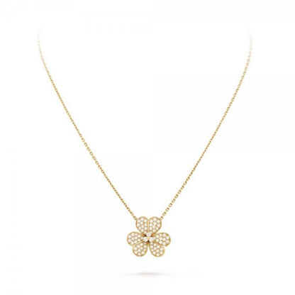 [Regalia jewelry]FLOWER DIAMOND NECKLACE