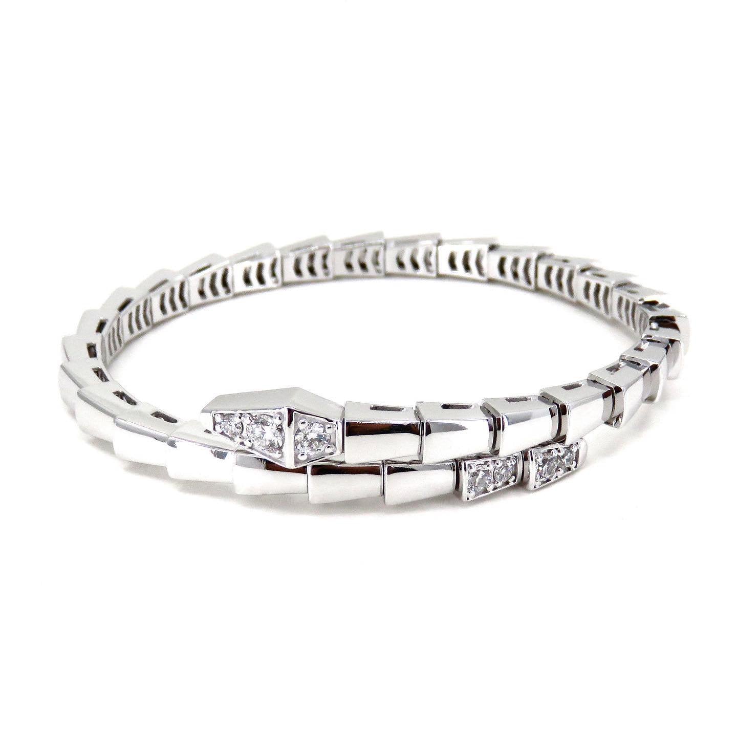 [Joyas Regalia]Pulsera Serpenti Diamantes Plata