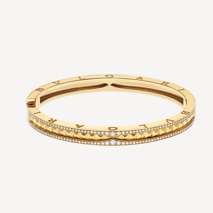 [Joyas Regalia] PULSERA DE ORO CON DIAMANTES PAVÉ Y ESPIRAL CERO 1